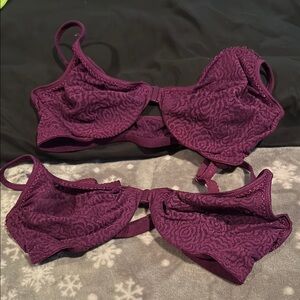 Victoria's Secret Purple Lace Bras with Underwire Support